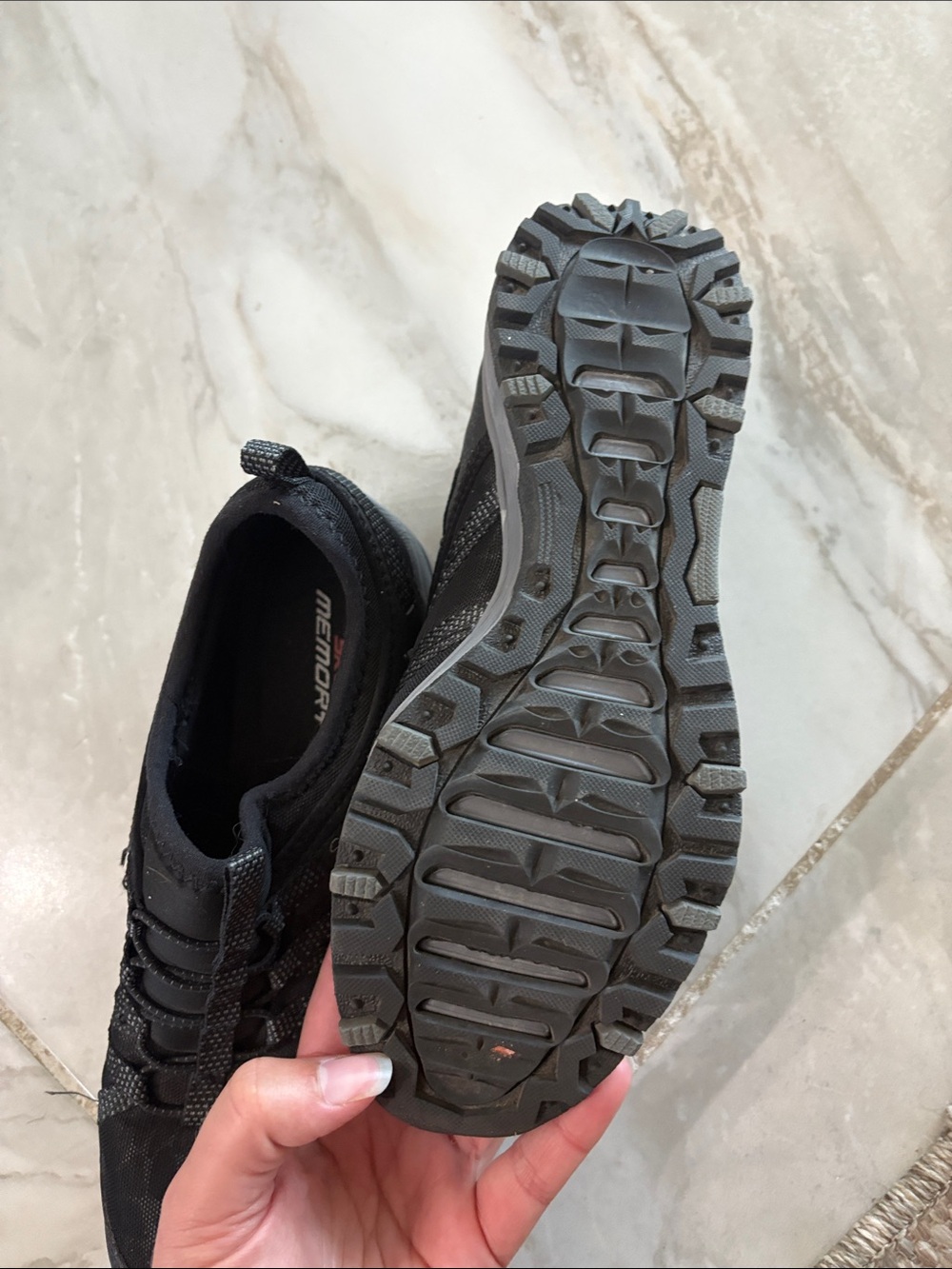 Skechers Women's Black Athletic Slip-On Sneakers - Picture 5 of 5